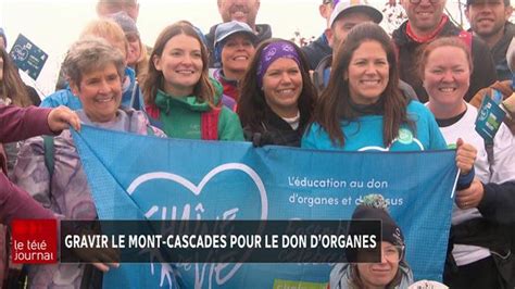 Gravir le Mont Cascades pour souligner la journée mondiale du don d