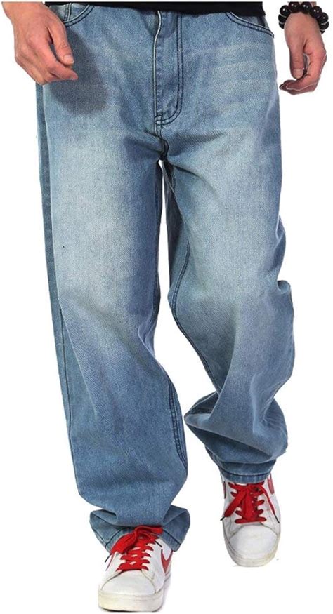 2018 Mens Hip Hop Denim Style Hipster Baggy Pants Jeans Rap Denim