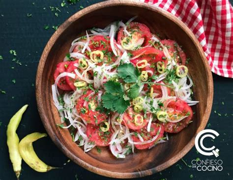 Ensalada De Tomate Con Cebolla Confieso Que Cocino