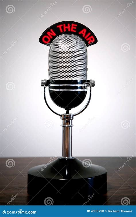 Retro microphone stock photo. Image of classic, communication - 4335738