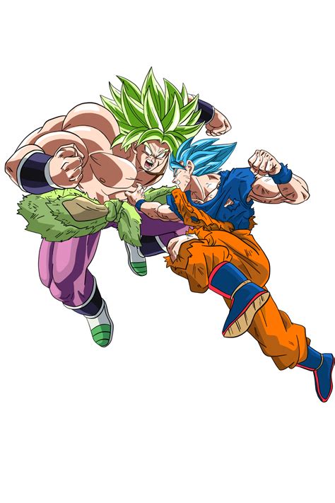 Goku Vs Broly By Yaajxaab On Deviantart