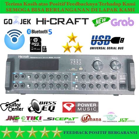 Jual POWER AMPLIFIER KARAOKE HICRAFT A 1850 ORIGINAL BLUETOOTH Di Lapak