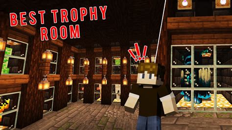 Minecraft Trophy Room Design How To Relaxing Tutorial Youtube