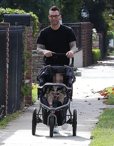 Adam Levine Sports Grey Beard On Bike Ride With Kids: Photo – Hollywood ...