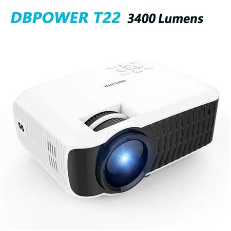 DBPOWER T22 LED Mini Home Projector 1080P HDMI USB SD Card VGA AV TV