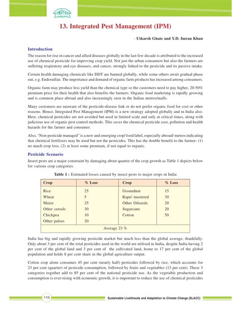 Pdf Integrated Pest Management Ipm