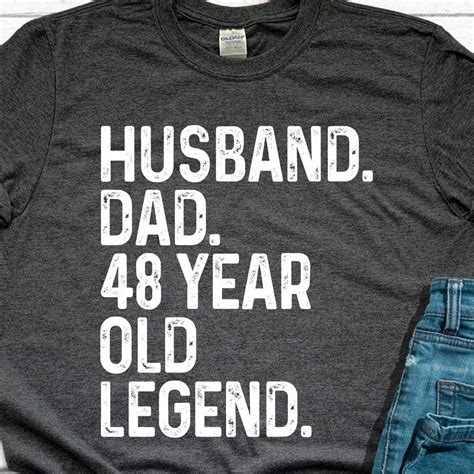 Hot Trending T Shirt With Funny Th Birthday Gift For Men Vintage Dad Born In Husband T
