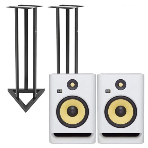 KRK ROKIT RP8 G4 Monitores De Estudio White Noise Soportes Gear4music