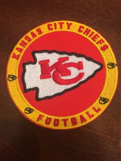 Kansas City Chiefs Vintage Embroidered Iron On Logo Patch 3 Nfl Ebay