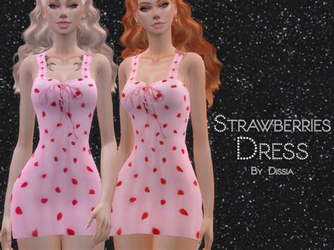 The Sims Resource Strawberries Dress