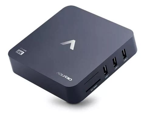 Tv box Aquário STV 2000 padrão 4K 8GB preto 1GB de memória RAM