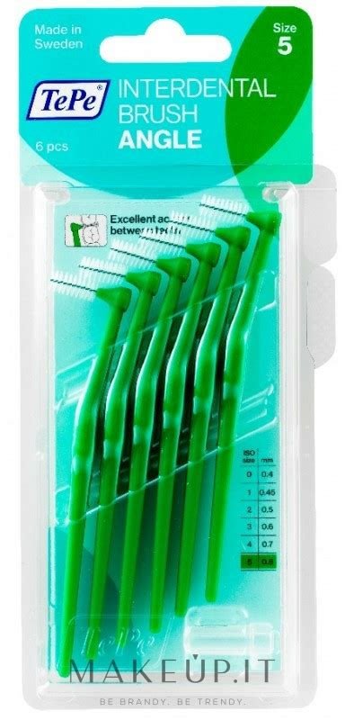 TePe Interdental Brushes Angle Green 0 8 Mm Scovolino Interdentale