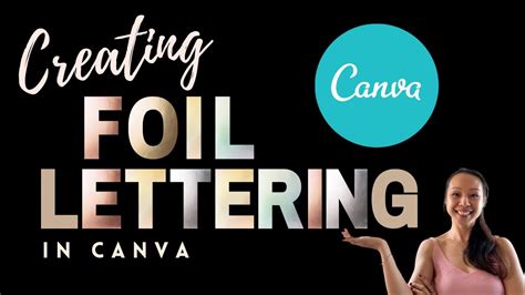 How To Make Metallic Letters In Canva