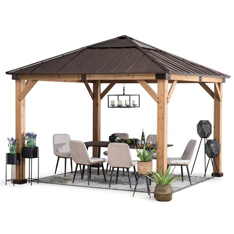 Buy Sunjoy Amari Outdoor Patio Ft X Ft Cedar Framed Wood Gazebo