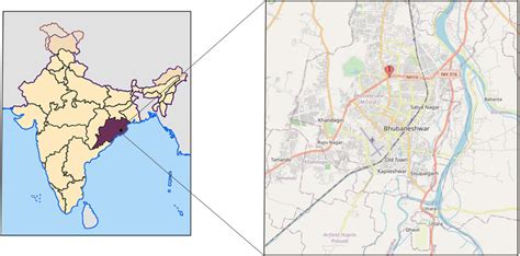 Location map pf sampling site in CSIR-IMMT, Bhubaneswar, Odisha (marked ...