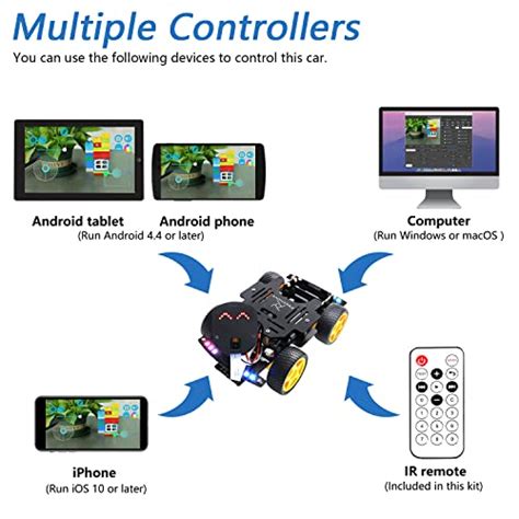 Freenove 4WD Car Kit For ESP32 WROVER Included Compatible With