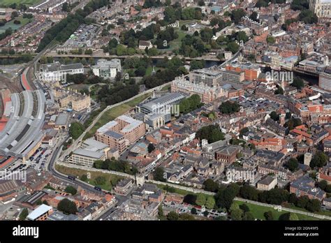 aerial view of York city centre Stock Photo - Alamy