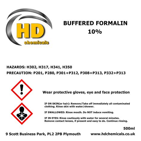 Formalin 10% – buy in UK online shop –HD Chemicals LTD