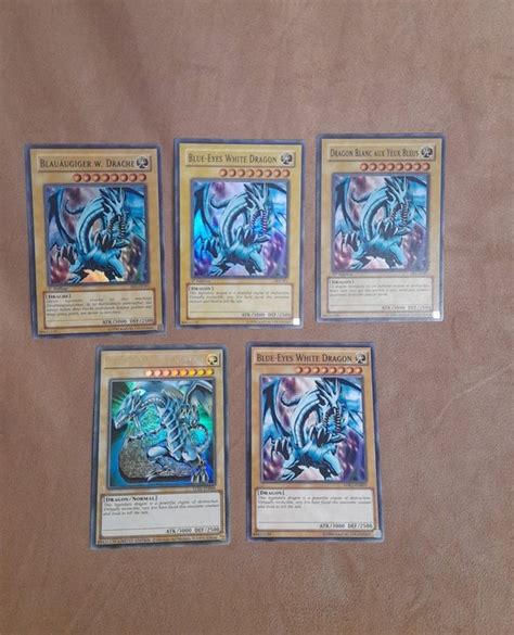 Konami Yu Gi Oh Karty Kolekcjonerskie Set Blue Eyes Catawiki