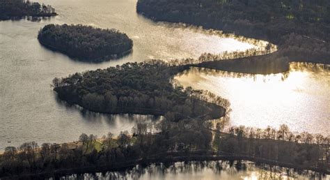 Duisburg Aus Der Vogelperspektive Uferbereiche Des Sees Wolfssee Der