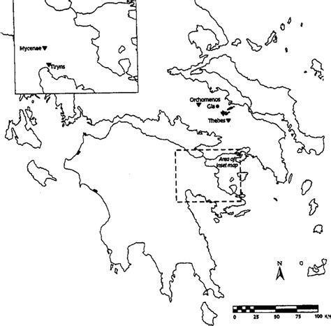 Map Of Mycenaean Greek