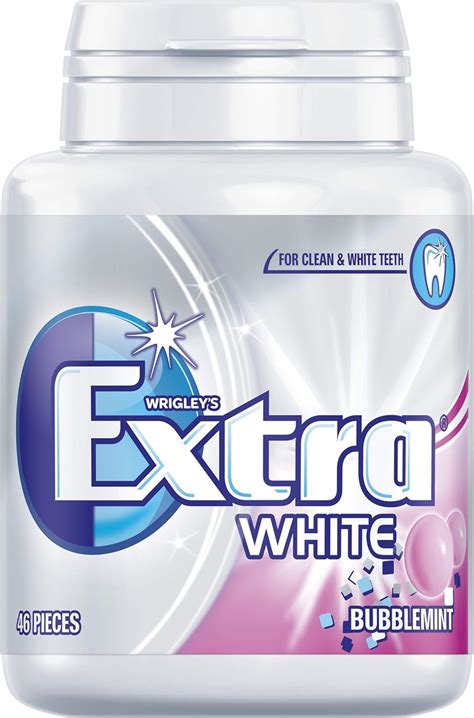 Wrigley S Extra White Bubblemint Sugarfree Chewing Gum Bubblemint