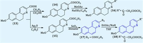 Synthesis Of Dihydro Benzo F Quinoline Derivatives 14 16 And The