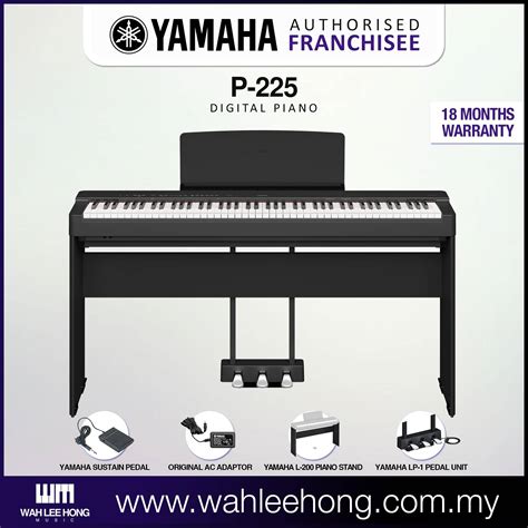 yamaha p   keys digital piano black p p