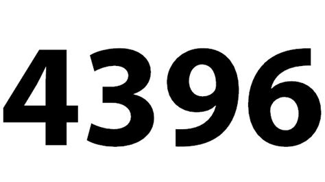 Zahl 4396