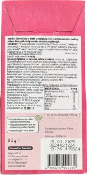 ENERBIO maliny w białej czekoladzie 85 g Drogeria Rossmann pl