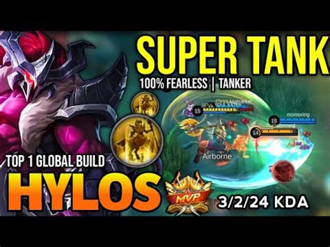 HYLOS BEST BUILD 2023 BUILD TOP 1 GLOBAL HYLOS GAMEPLAY MOBILE