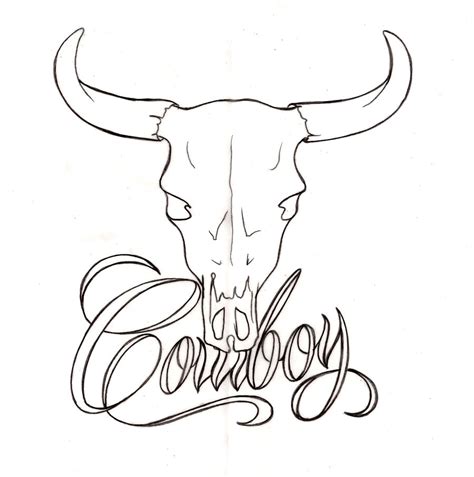 Longhorn Bull Drawing at GetDrawings | Free download