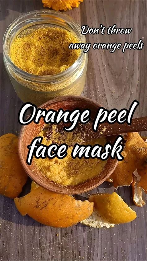 Orange Peel Face Mask Remedy For Glowing Skin Homemade Skin