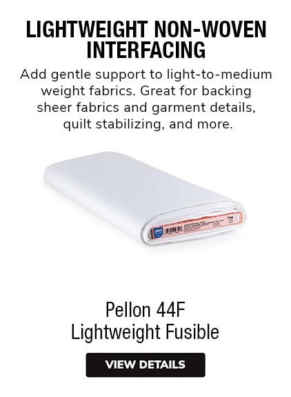 Pellon P44f Non Woven Fusible Light Weight Interfacing Wawak