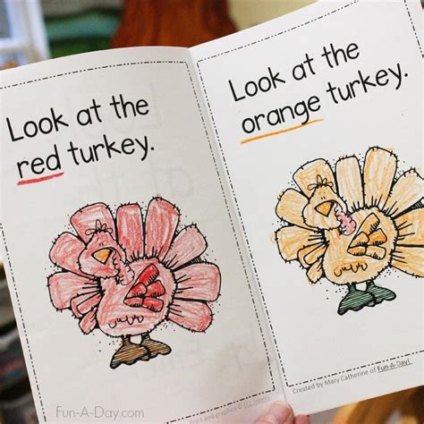 Free Printable Thanksgiving Emergent Reader Fun A Day