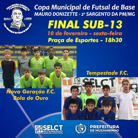 Finais Da Copa Municipal De Futsal De Base Acontecer O Neste Fim