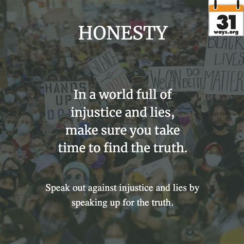 Speak out against injustice and lies by speaking up for the truth. | Injustice, Life, Truth