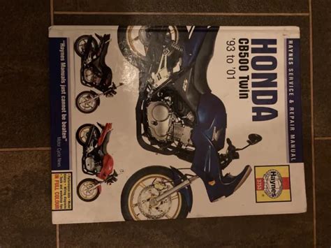 Honda Cb500 Twin 1993 To 2001 Service Repair Manual By Haynes £2200