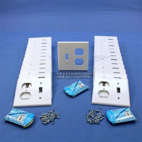 25 Leviton White Extra Deep Toggle Switch Outlet Plastic Cover Wall Plates 88305 Ebay