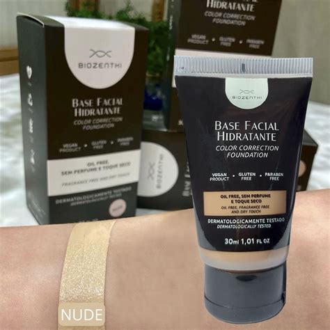 Base Facial Hidratante Nude 30g Flor De Aroeira