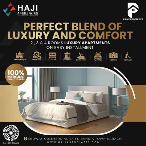 Haji Liberty Residencia II At Bahria Town Karachi 2 3 4 Bed