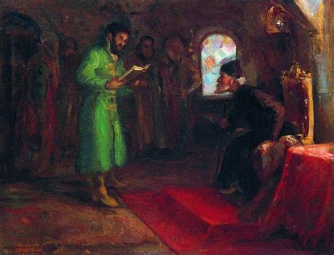 Boris Godunov With Ivan The Terrible Ilya Repin Wikiart Org