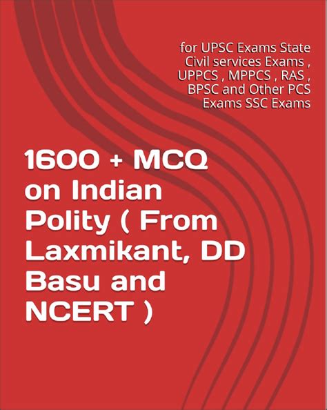 1600 Mcq On Indian Polity From Laxmikant Dd Basu And Ncerts