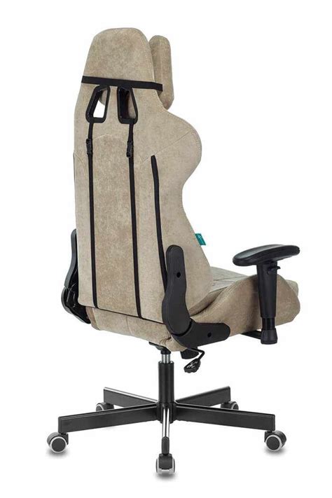 Кресло игровое Zombie VIKING KNIGHT Fabric песочный Light-21 с подголов ...