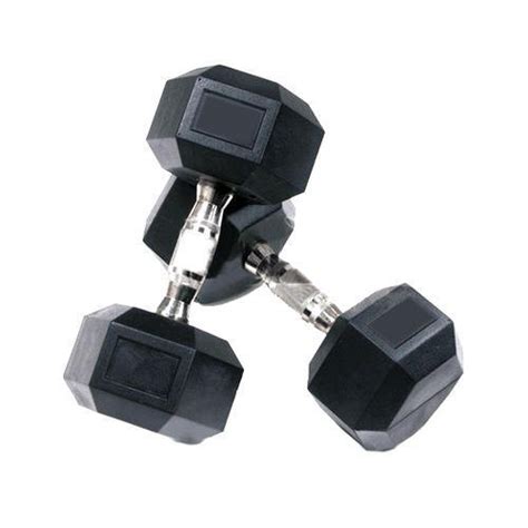 Fixed Weight Rubber Hexagonal Dumbbell, Metro Fitness Equipments | ID: 14584269988