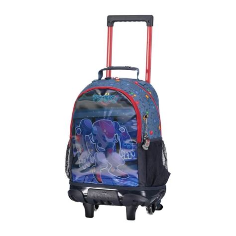 Mochila Trolley Escolar M Cm Totto Altas Azul