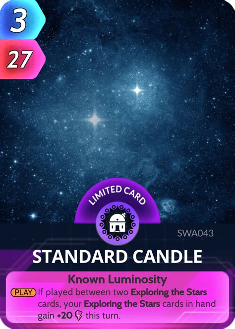 Standard Candle Cards The Universe And Everything Wiki Fandom