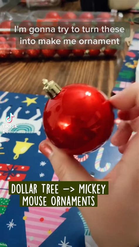 Dollar Tree -> Mickey Mouse Ornaments | Christmas crafts, Christmas decor diy, Christmas diy