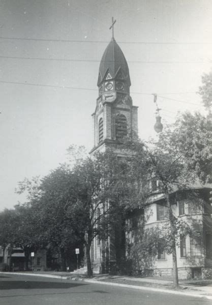 Saint Patricks Catholic Church Photograph Wisconsin Historical Society