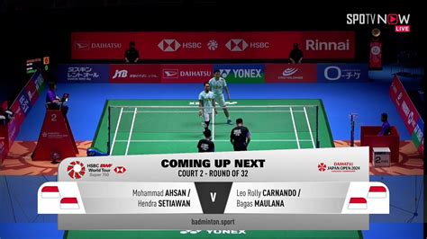 BWF Ganda Putra INA 0 Vs 2 INA Ahsan Hendra Vs Leo Bagas